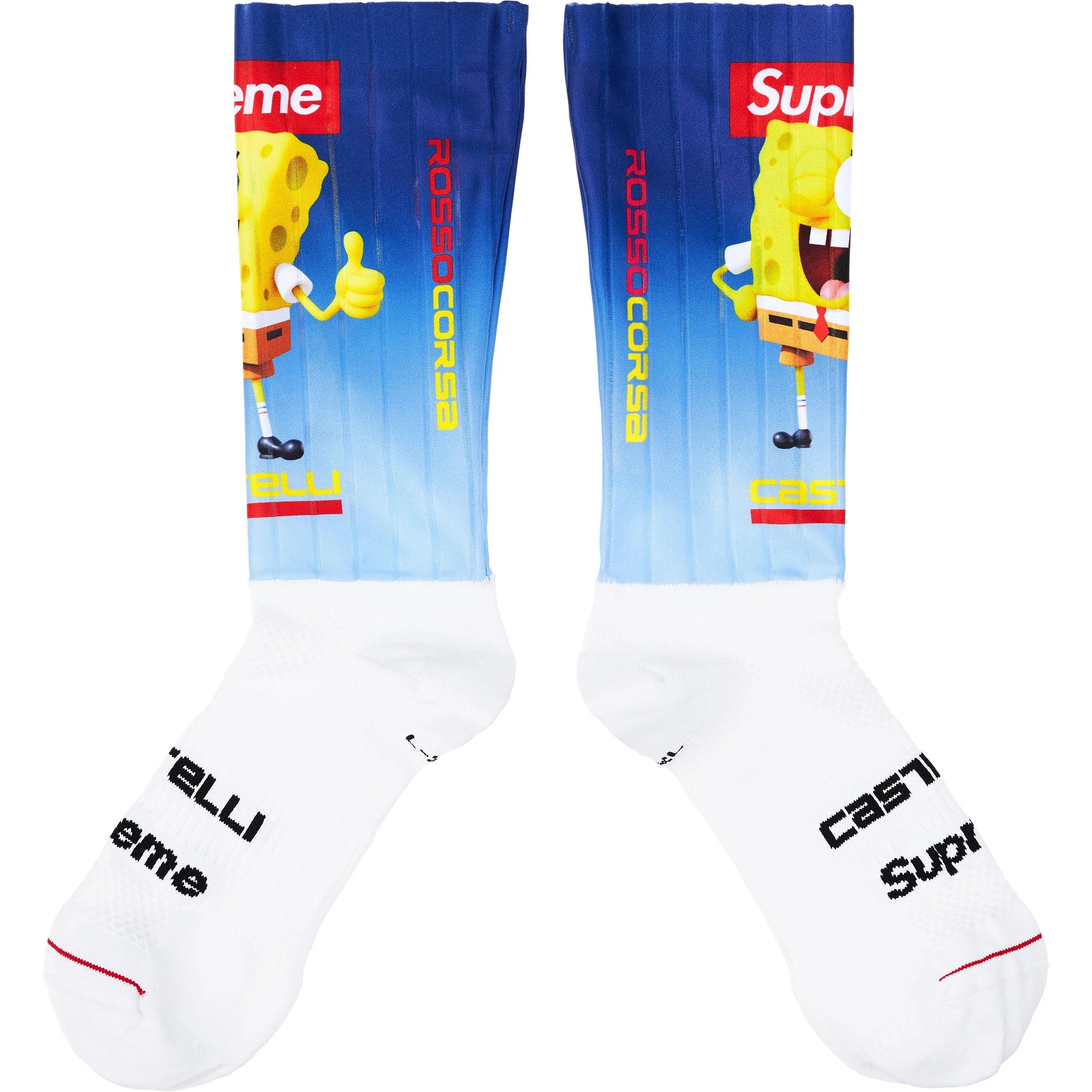 Supreme®/SpongeBob SquarePants Castelli® Cycling Sock (1 Pack) view 2